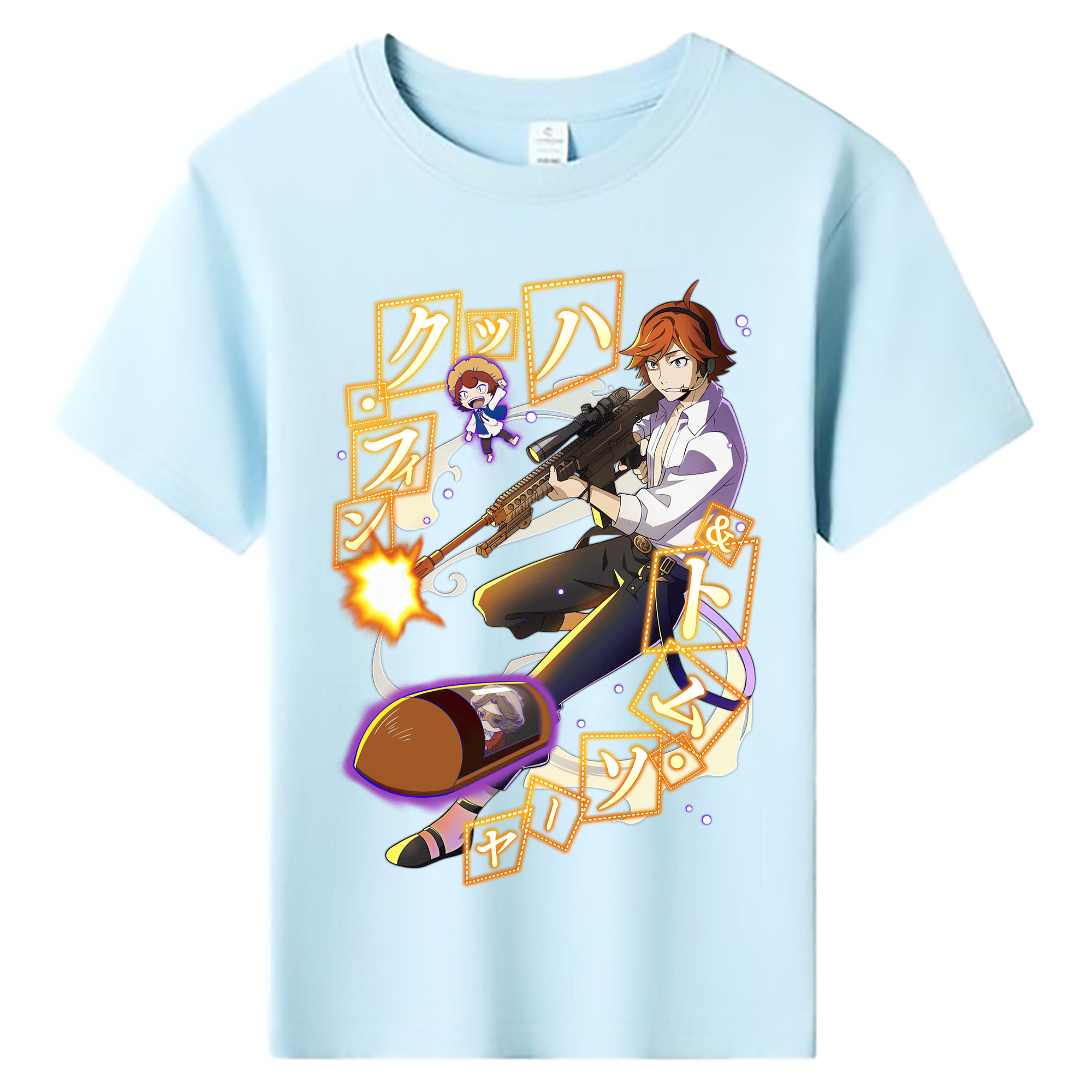 （画像用） 文豪ストレイドッグス Bungo Stray Dogs 綿100％キッズTシャツ（フロントプリント）